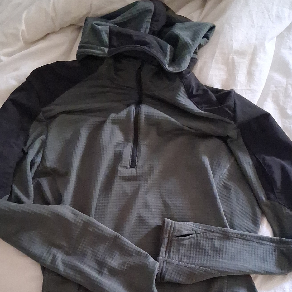 Triple Aught Design Gray and Black Hoodie